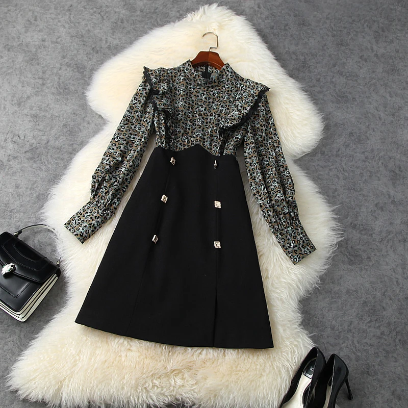 spring 2021 new Sweet Slim party dress autumn Women winter Long sleeve Print stitching Dress Vintage ladies Sexy Mini dresses
spring 2021 new Sweet Slim party dress autumn Women winter Long sleeve Print stitching Dress Vintage ladies Sexy Mini dresses