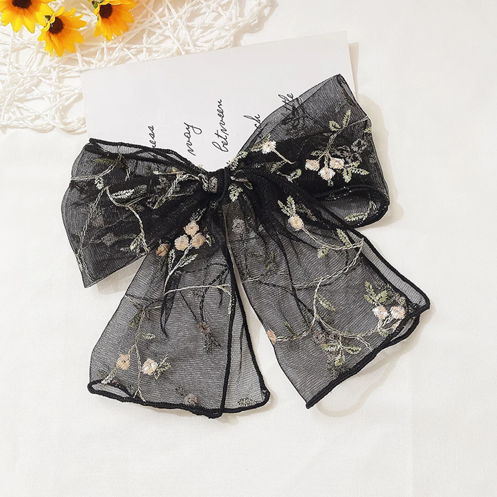 New Lace Bow Knot Hairpins Women Ponytail Holder Elegant Mesh Barrettes Floral Scrunchies Hair Rope Headwear
New Lace Bow Knot Hairpins Women Ponytail Holder Elegant Mesh Barrettes Floral Scrunchies Hair Rope Headwear
