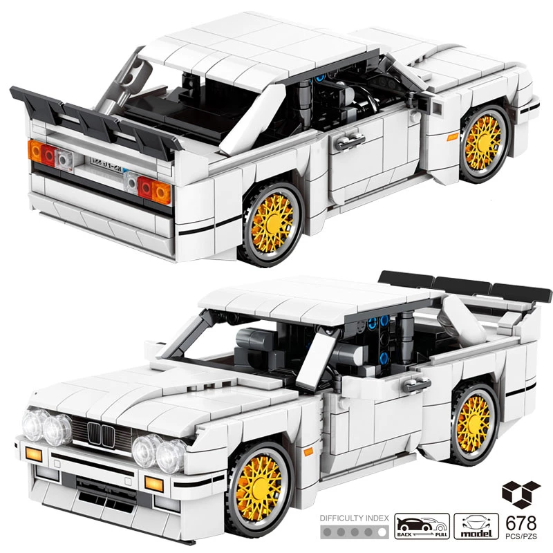 678Pcs High-Tech Pull Back Racing Car Assemblage Building Block Model Speed Champions Technical Sports Cars Bricks DIY Kids Toys
678Pcs High-Tech Pull Back Racing Car Assemblage Building Block Model Speed Champions Technical Sports Cars Bricks DIY Kids Toys
