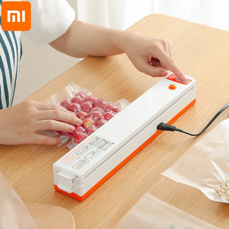 Xiaomi Vacuum Sealer Packaging Machine Household Food Film Sealer Vacuum Packer Food Fresh FREE GIFT 10pcs Storage Bags
Xiaomi Vacuum Sealer Packaging Machine Household Food Film Sealer Vacuum Packer Food Fresh FREE GIFT 10pcs Storage Bags