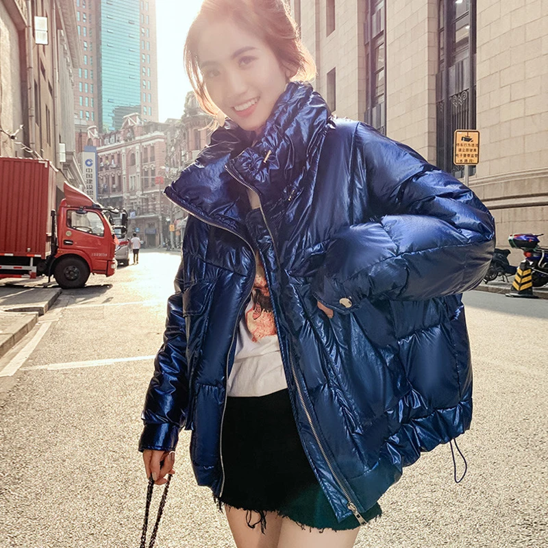 Glossy Winter Warm Down Cotton Jacket Women Thick Bright Short Shiny Cotton Jackets Womens Korean Loose cloak Cotton Parkas F911
Glossy Winter Warm Down Cotton Jacket Women Thick Bright Short Shiny Cotton Jackets Womens Korean Loose cloak Cotton Parkas F911