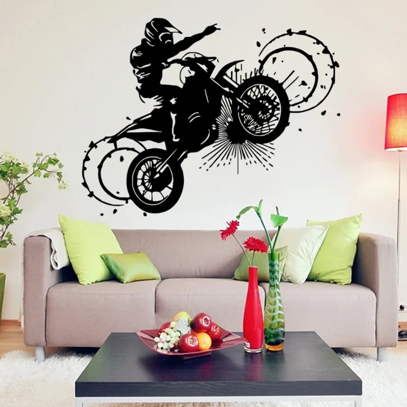 Wall Stickers Motorcycle Rider Pattern PVC Self-Adhesive Removable Stickers Living Room Bedroom Decorative Wallpaper Home Decor
Wall Stickers Motorcycle Rider Pattern PVC Self-Adhesive Removable Stickers Living Room Bedroom Decorative Wallpaper Home Decor