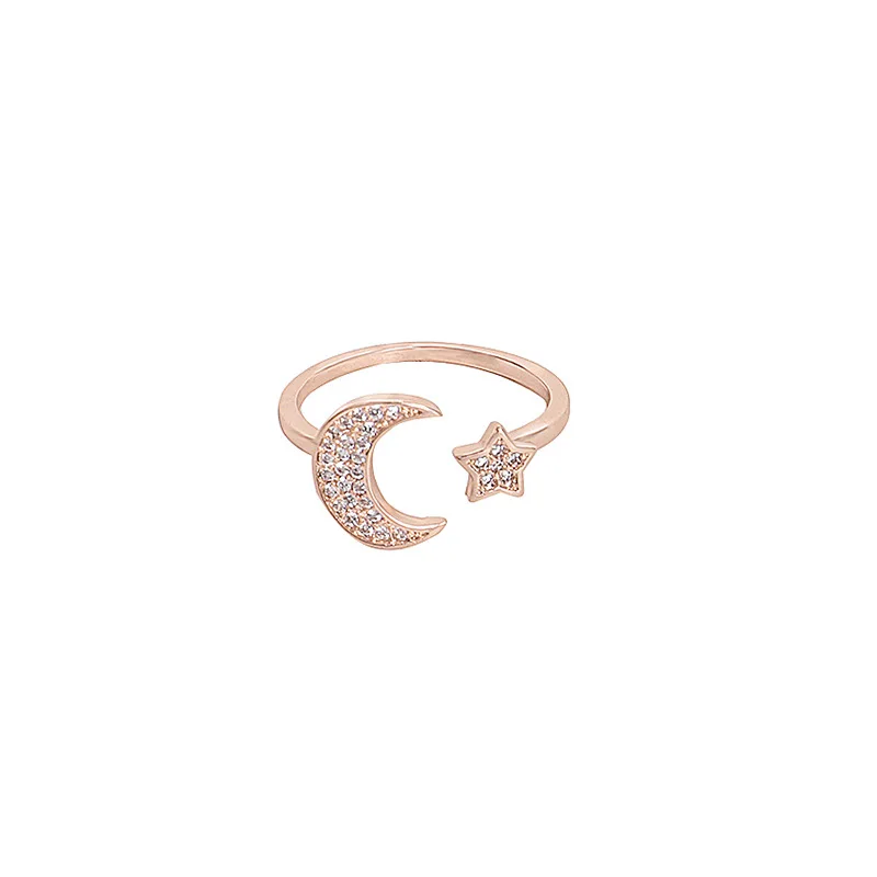 2021 Korean New Star Moon Opening Rings Women's Rose Gold Index Finger Ring Girl's Unusual Jewelry Accessories Gifts
2021 Korean New Star Moon Opening Rings Women's Rose Gold Index Finger Ring Girl's Unusual Jewelry Accessories Gifts