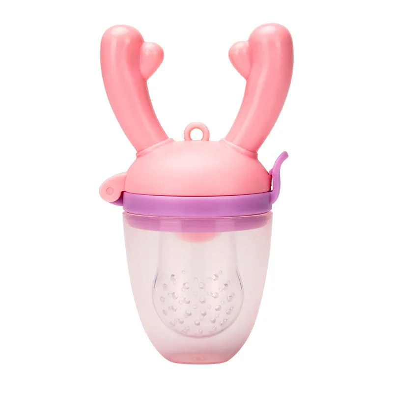 Animal Horns Handle Baby Nipple Teat Pacifier Bottle Food Grade Silicone Infant Feeding Fresh Fruit Meat Paste Nibbler Feeder
Animal Horns Handle Baby Nipple Teat Pacifier Bottle Food Grade Silicone Infant Feeding Fresh Fruit Meat Paste Nibbler Feeder