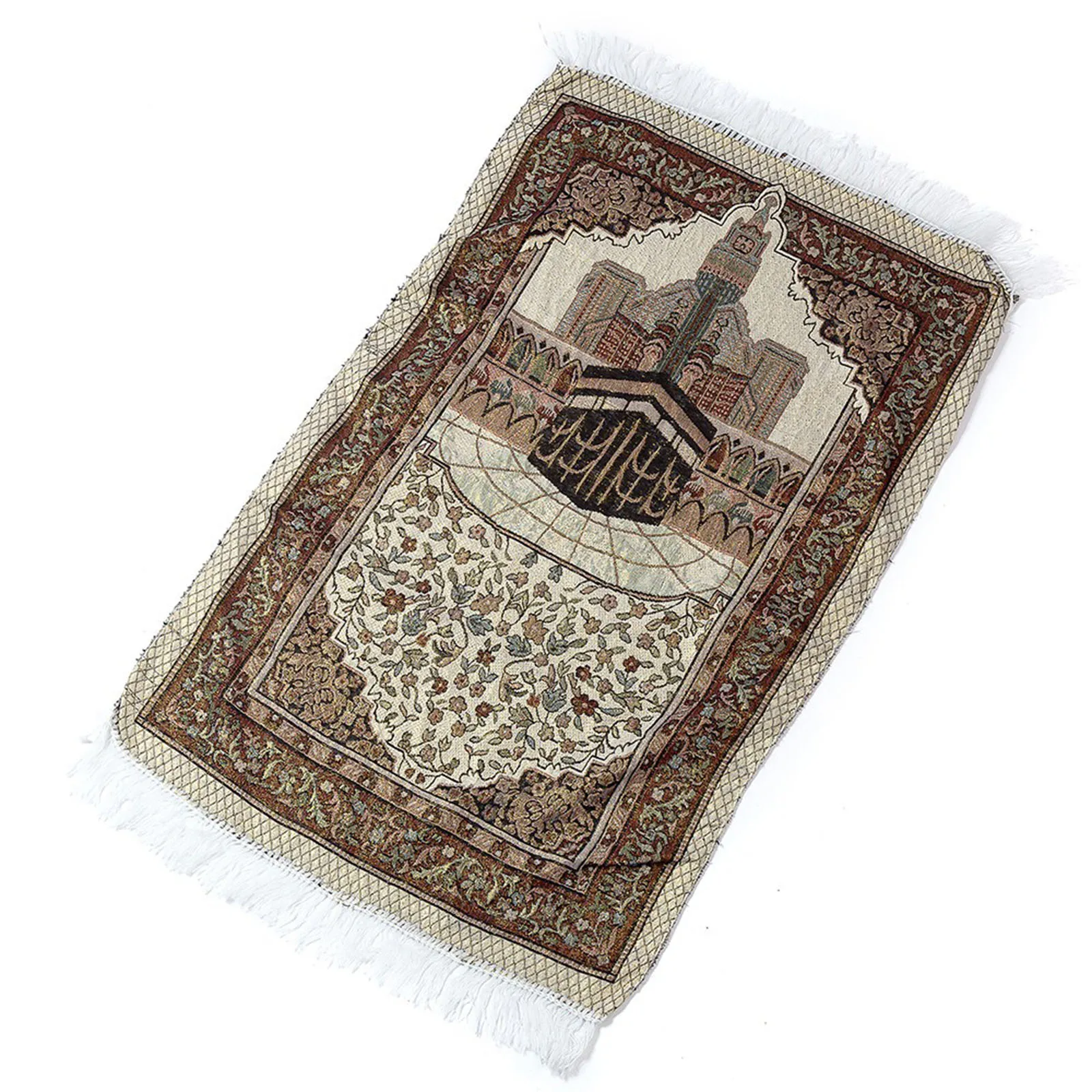 Mosque Gold Silk Cotton Gauze Light Style Muslim Liturgical Blanket Ethnic Style Rectangle 110x70cm 1 Piece
Mosque Gold Silk Cotton Gauze Light Style Muslim Liturgical Blanket Ethnic Style Rectangle 110x70cm 1 Piece