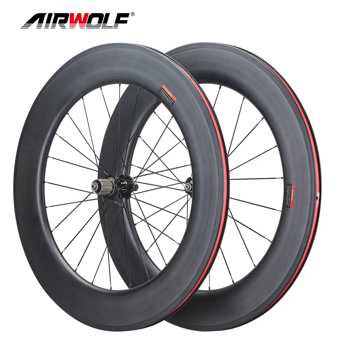 

AIRWOLF Basalt Carbon Wheelset 700C Road Bike Wheels Novatec 271 372 Hub Clincher Tubeless 45 50 55 60 65 80mm Bicycle Wheelset