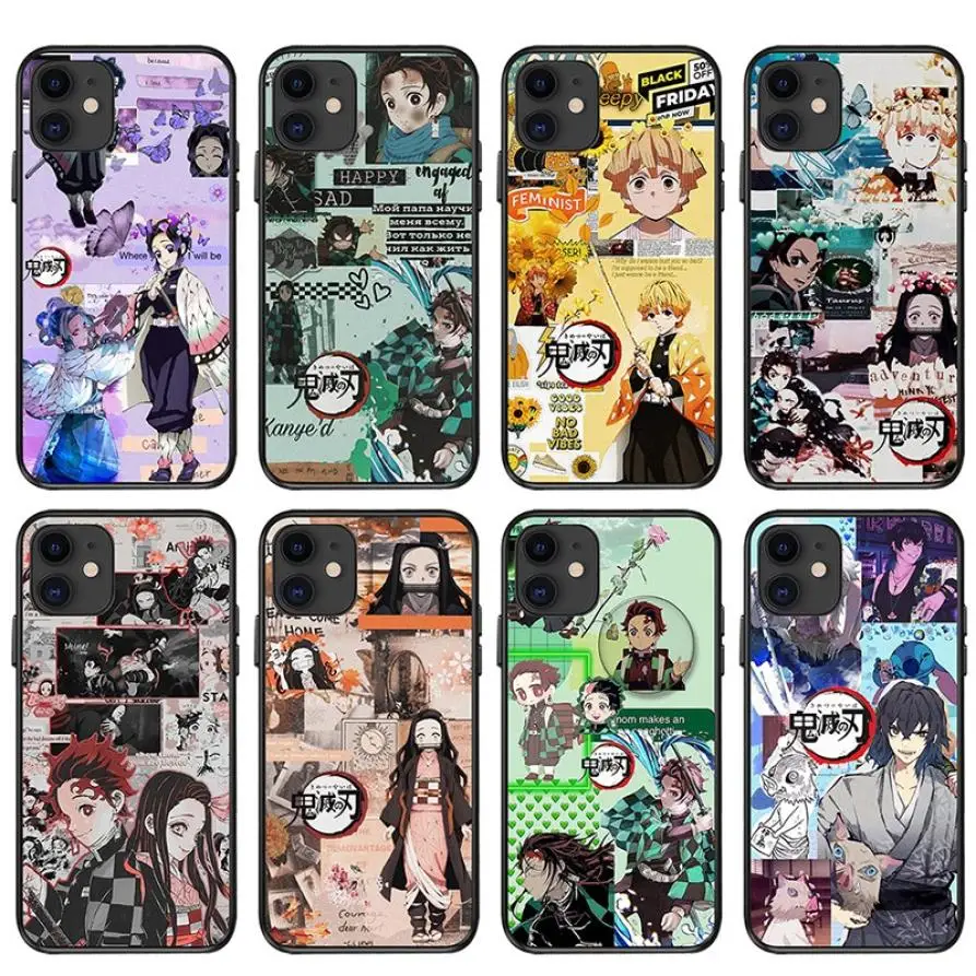 Cartoon Japan Anime Demon Slayer Phone Case For iPhone 12 XS MAX 7 XR 11 Pro SE20 X 8Plus Kimetsu No Yaiba Soft IMD Cover Fundas 
Cartoon Japan Anime Demon Slayer Phone Case For iPhone 12 XS MAX 7 XR 11 Pro SE20 X 8Plus Kimetsu No Yaiba Soft IMD Cover Fundas