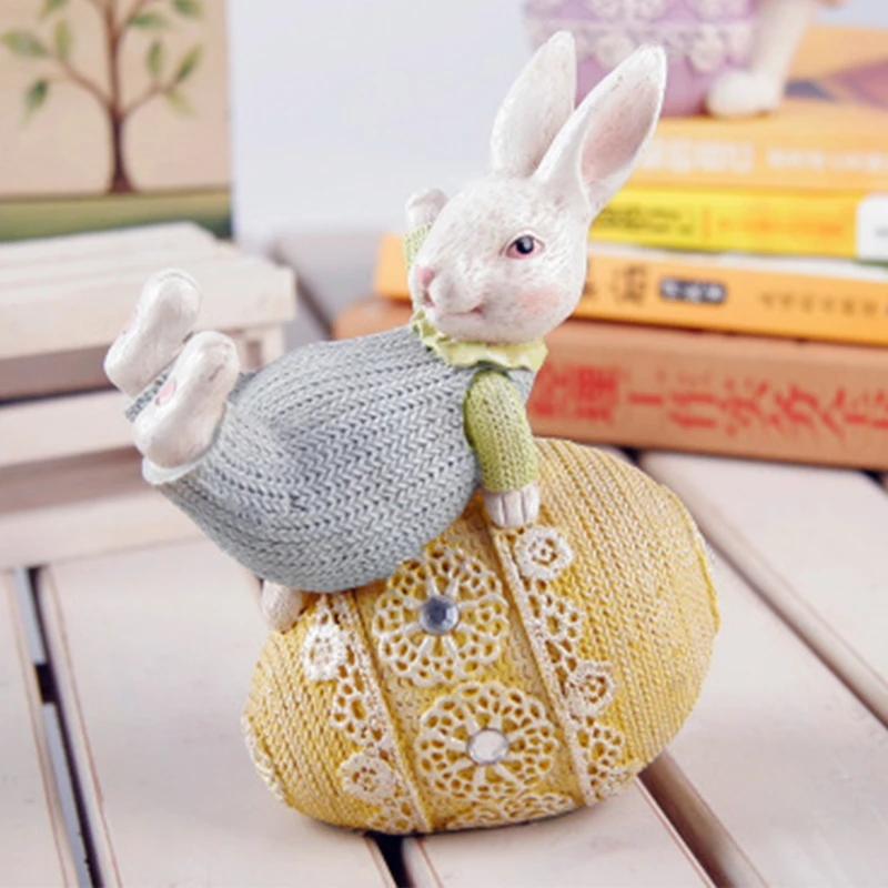 Resin Bunny Eggs Ornaments Spring Easter Decoration Statue Figurine Miniature H051 
Resin Bunny Eggs Ornaments Spring Easter Decoration Statue Figurine Miniature H051