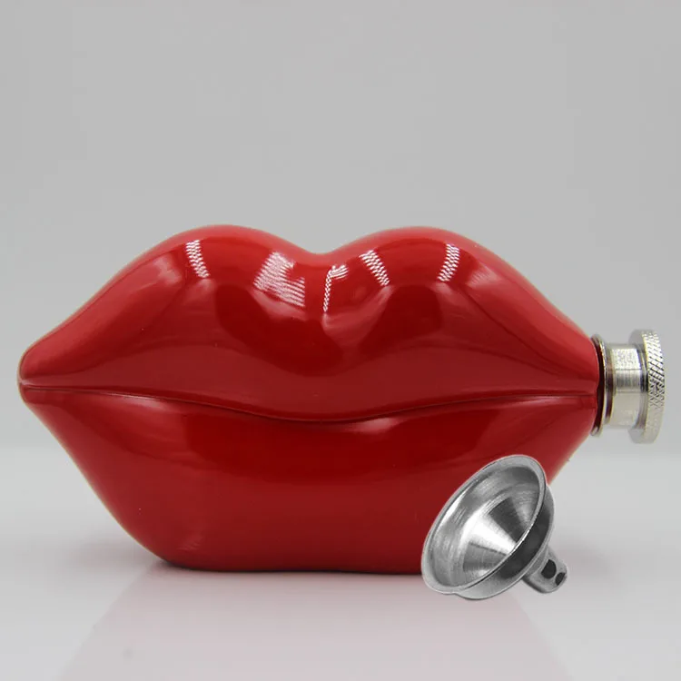 5oz Red Mouth Lip Hip Flask Pocket Bottle with Funnel for Whiskey Liquor Wine Stainless Steel Whiskey Flask Outdoor Picnic Time
5oz Red Mouth Lip Hip Flask Pocket Bottle with Funnel for Whiskey Liquor Wine Stainless Steel Whiskey Flask Outdoor Picnic Time