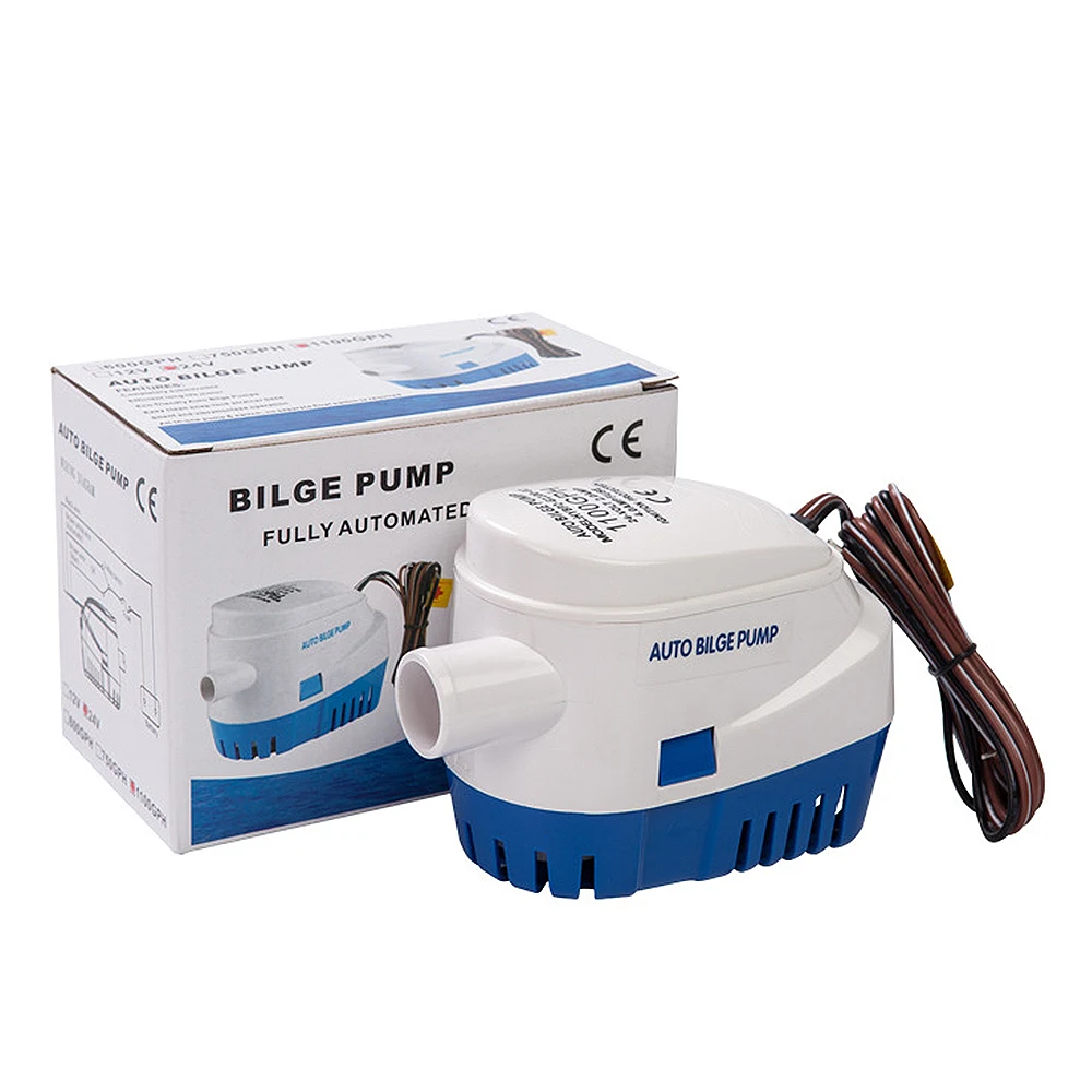 New Automatic 12V/24V 1100GPH Bilge Pump Water Pump Submersible Pump With Float Switch
New Automatic 12V/24V 1100GPH Bilge Pump Water Pump Submersible Pump With Float Switch