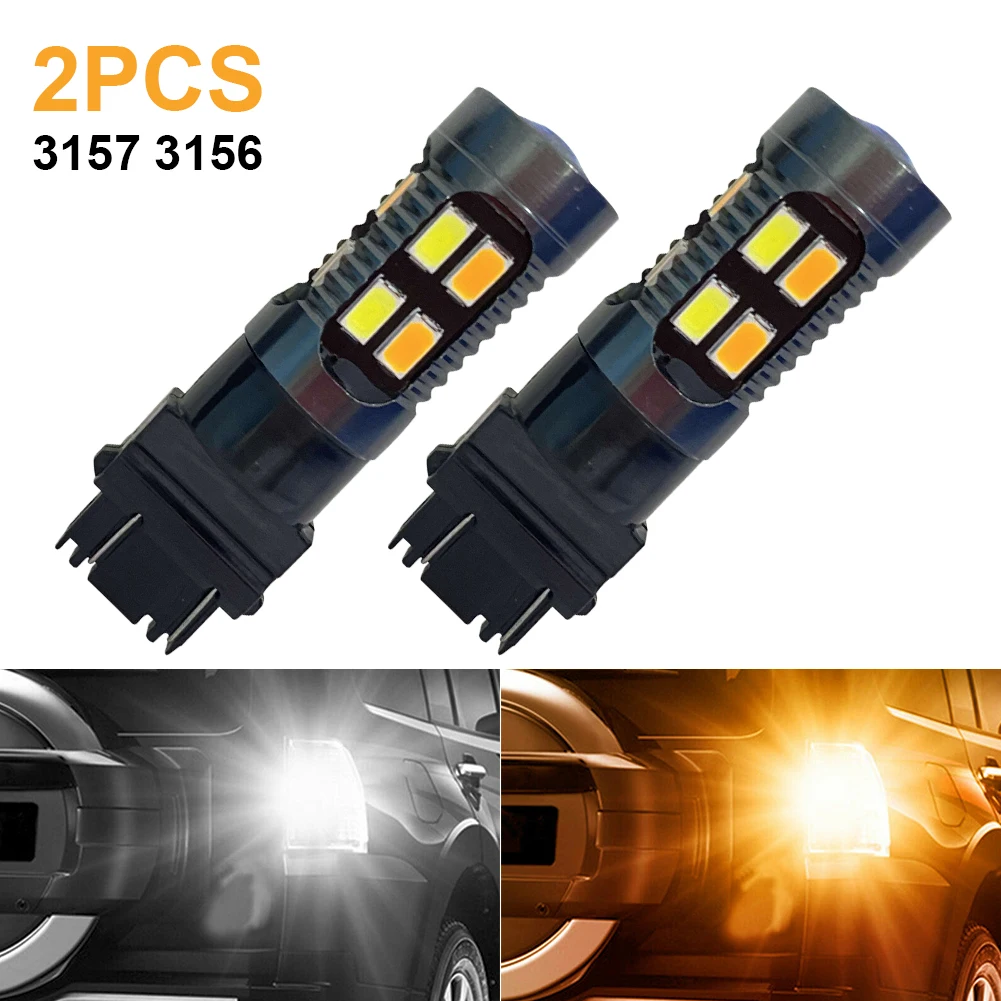 2PCS Signal Lamp 3156 3157 LED Bulb 12-24V Car Headlight DRL Turn Signal 20LED PY21/5W Head Lamp White Amber Light Reverse Light
2PCS Signal Lamp 3156 3157 LED Bulb 12-24V Car Headlight DRL Turn Signal 20LED PY21/5W Head Lamp White Amber Light Reverse Light