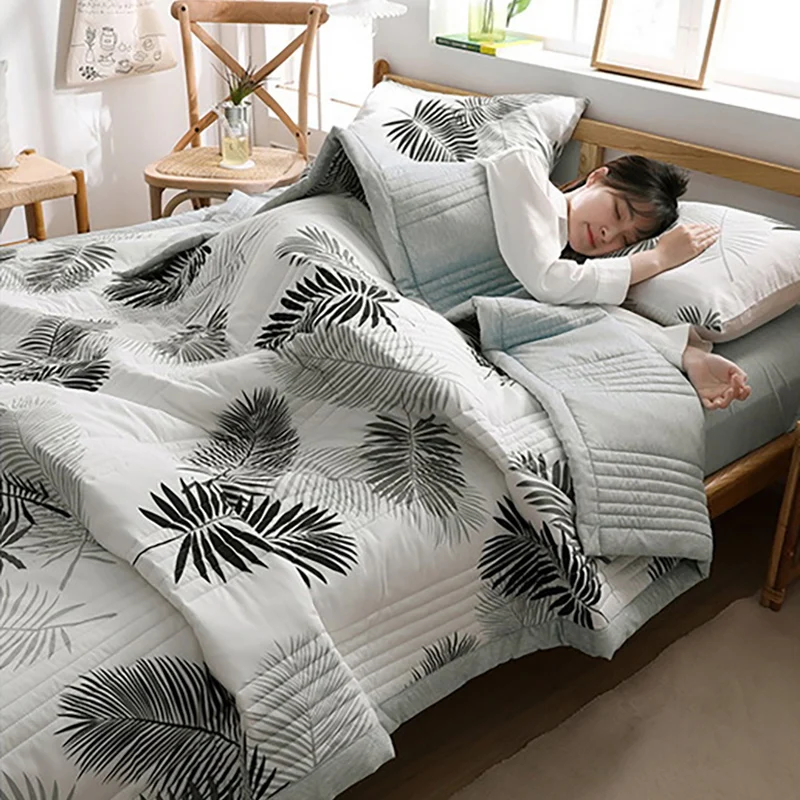 

Летнее Хлопковое одеяло, тонкие стеганые одеяла, детское двуспальное покрывало, Роскошное Одеяло для кровати 200x230 см, домашний декор