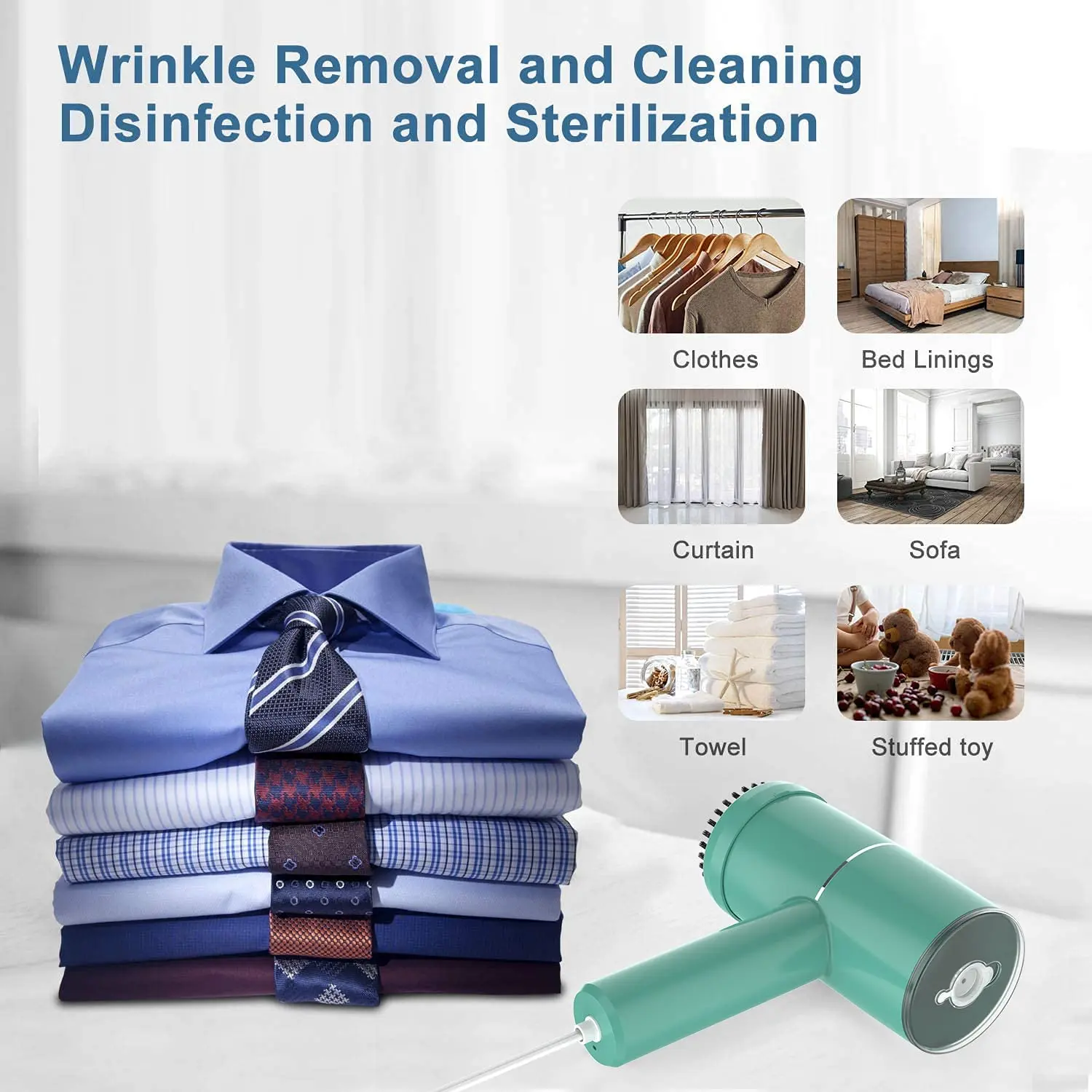 Clothing wrinkle-removing household appliances, fast hot and powerful portable travel hand-held clothing steamer
Clothing wrinkle-removing household appliances, fast hot and powerful portable travel hand-held clothing steamer
