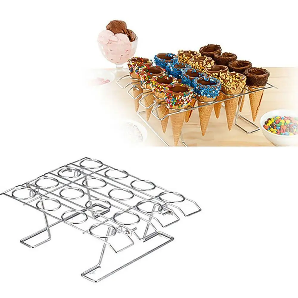 DIY Ice Cream Cone Holder Steel Ice Cream Cone Display Cupcake Cake Cone Cooling Stand Rack Holder Baking Rack Tray C5E3
DIY Ice Cream Cone Holder Steel Ice Cream Cone Display Cupcake Cake Cone Cooling Stand Rack Holder Baking Rack Tray C5E3