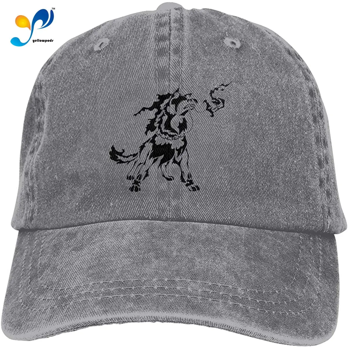 

Tribal Wolf Silhouette Unisex Soft Casquette Cap Fashion Hat Vintage Adjustable Baseball Caps