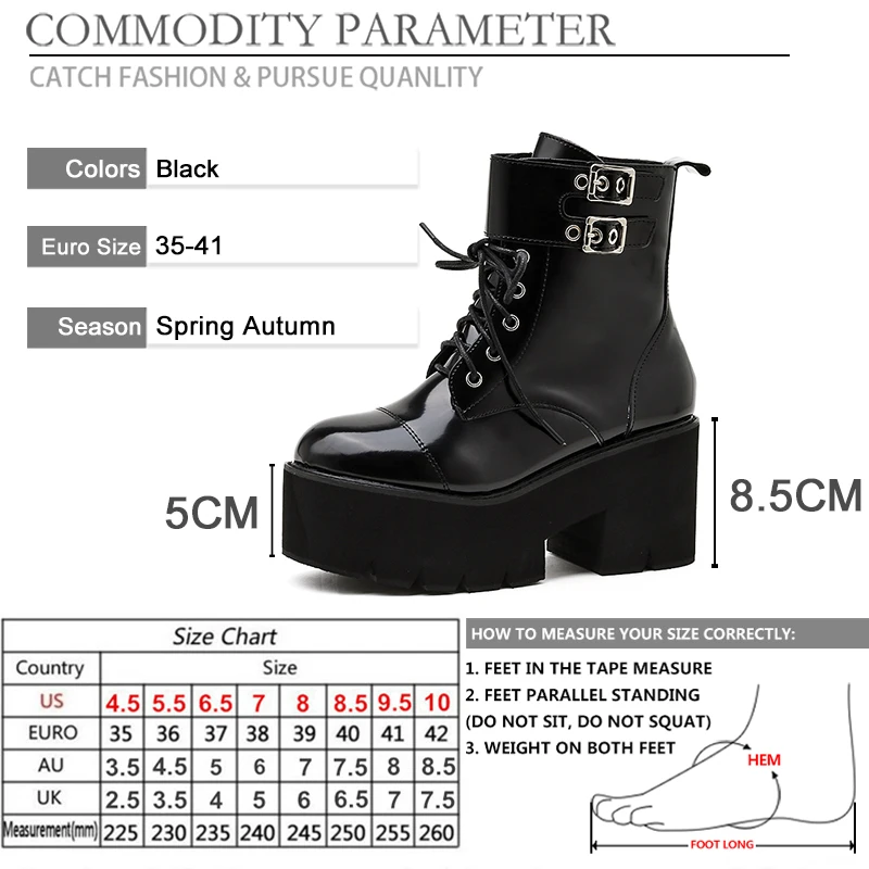 BYQDY Size 35-41 Soft Leather Autumn Boots For Girls Lace-up Round Head Chunky Platform Thick Sole Working Boots Solid Black
BYQDY Size 35-41 Soft Leather Autumn Boots For Girls Lace-up Round Head Chunky Platform Thick Sole Working Boots Solid Black