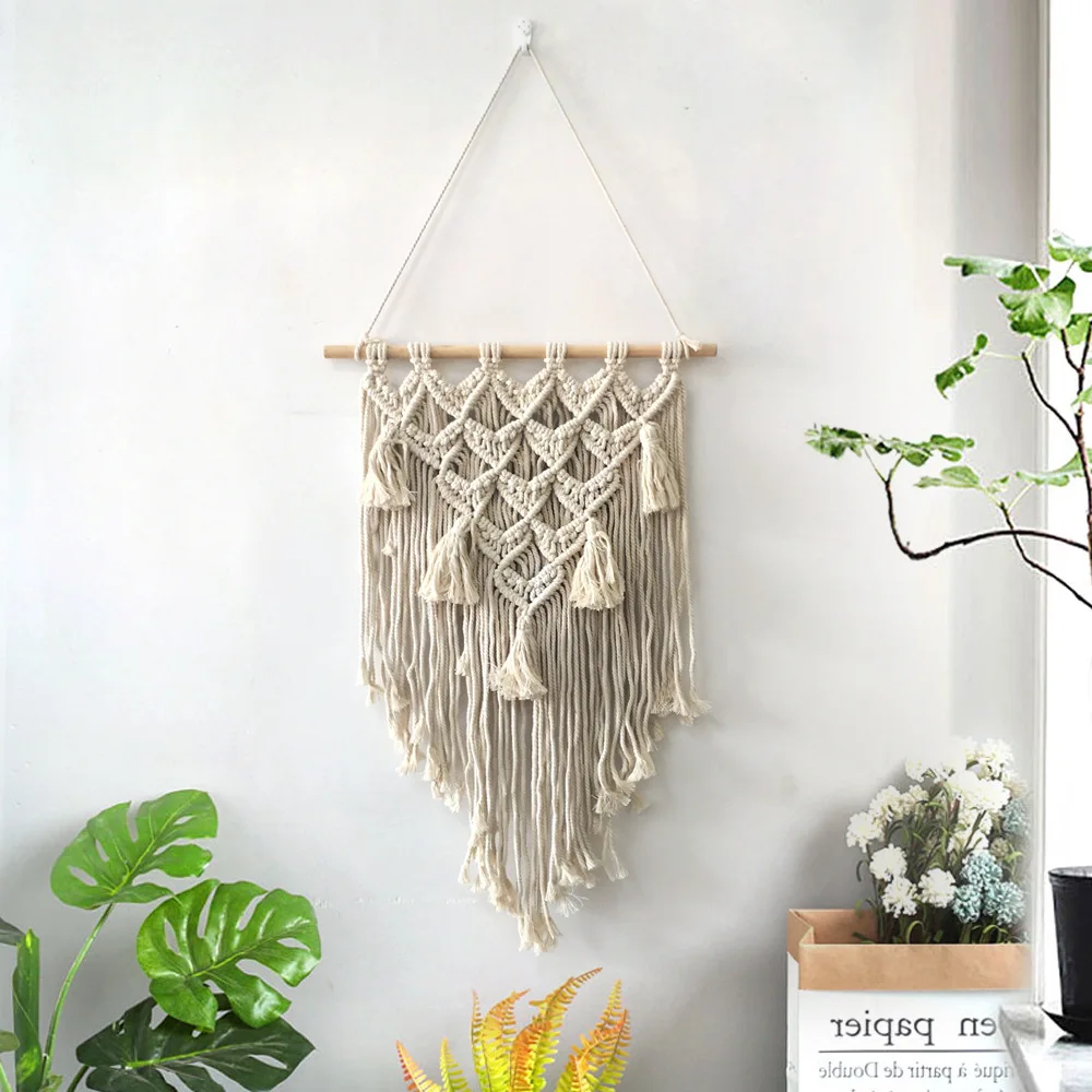New INS Nordic Simple Tapestry Handmade Tassel Macrame BOHO Art Wall Hanging Tapestries for Living Room Bedroom Marry Home Decor
New INS Nordic Simple Tapestry Handmade Tassel Macrame BOHO Art Wall Hanging Tapestries for Living Room Bedroom Marry Home Decor