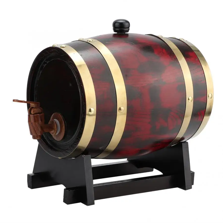 Beer Barrel 3L Household Oak Wood Beer Barrel Wine Keg Bucket Home Beer Brewing Equipment Bartender Browser Kit
Beer Barrel 3L Household Oak Wood Beer Barrel Wine Keg Bucket Home Beer Brewing Equipment Bartender Browser Kit