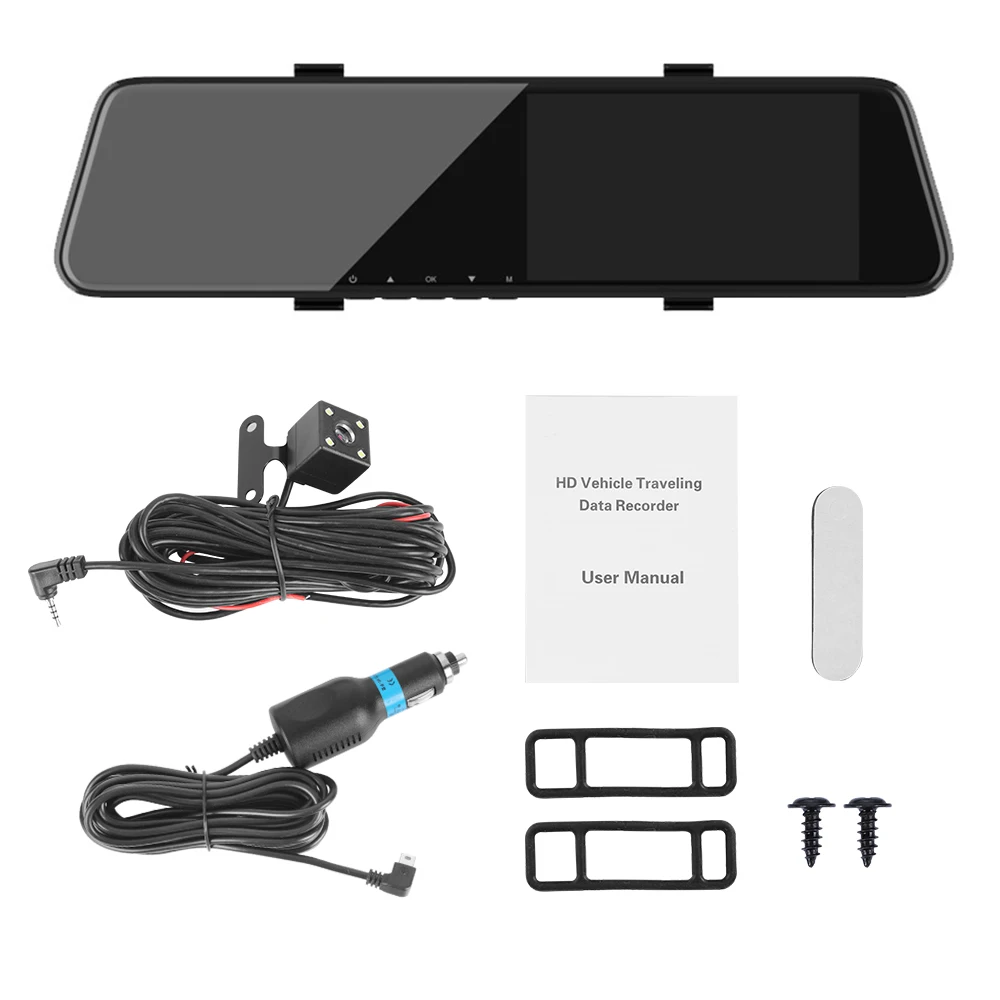 5 inches Car Dvrs Video recorder Dash Cam Full HD 1080P Mirror Double lens Car Dvr Camera loop recording motion tracking
5 inches Car Dvrs Video recorder Dash Cam Full HD 1080P Mirror Double lens Car Dvr Camera loop recording motion tracking