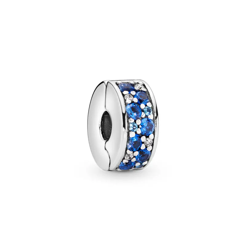 Hot Sale 925 Sterling Silver Blue Pave Clip Charms Beads fit Original Pandora Bracelet Fine Jewelry Gift
Hot Sale 925 Sterling Silver Blue Pave Clip Charms Beads fit Original Pandora Bracelet Fine Jewelry Gift