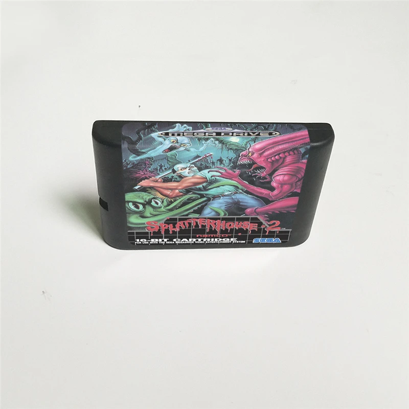 Чехол Splatterhouse для Megadrive Genesis Игровая приставка с коробкой 16 бит 2 евровилки |