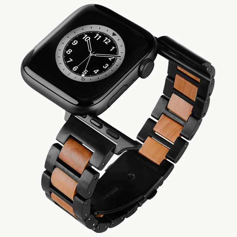Luxury Stainless Steel and Wood Band for I Watch 38mm 40mm 42mm 44mm Apple Watch Bracelet Smart Watch Straps Sandal Fancy Design
Luxury Stainless Steel and Wood Band for I Watch 38mm 40mm 42mm 44mm Apple Watch Bracelet Smart Watch Straps Sandal Fancy Design
