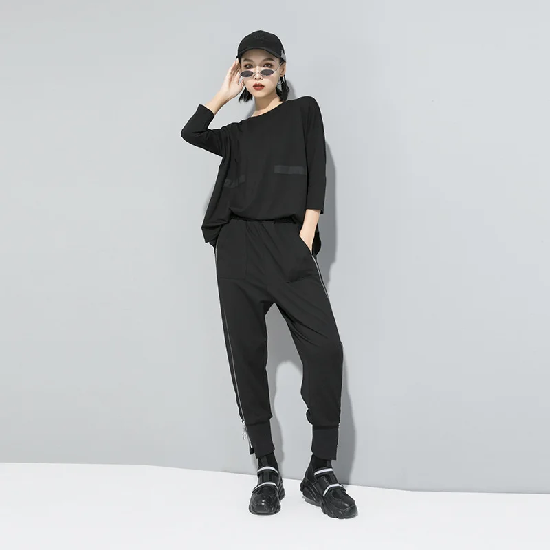 2020 Spring Women Casual Harem Pants Elastic Waist Female Loose Pant Pocket Fashion Zipper Trousers Autumn Streetwear WP151
2020 Spring Women Casual Harem Pants Elastic Waist Female Loose Pant Pocket Fashion Zipper Trousers Autumn Streetwear WP151