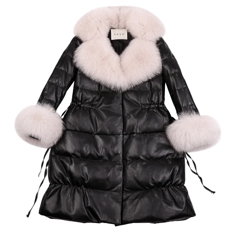 Real Leather Jacket Genuine Sheepskin Coat Duck Down Coat Women Clothes Fox Fur Collar Winter Coat Women MF9202 YY2294
Real Leather Jacket Genuine Sheepskin Coat Duck Down Coat Women Clothes Fox Fur Collar Winter Coat Women MF9202 YY2294