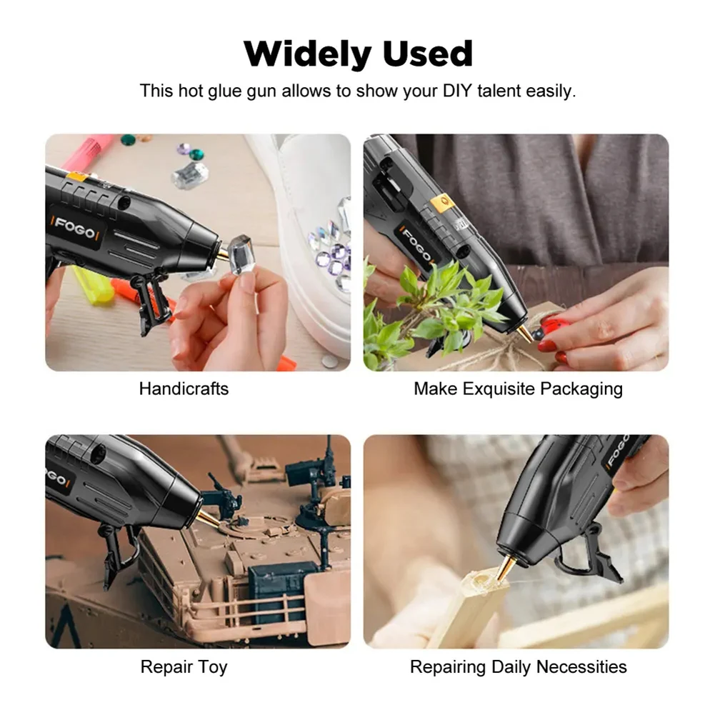 USB Cordless Hot Melt Glue Gun DIY 40Pcs Set Rechargeable Hot Glue Applicator Craft Kit 15 Seconds Release Large Battery
USB Cordless Hot Melt Glue Gun DIY 40Pcs Set Rechargeable Hot Glue Applicator Craft Kit 15 Seconds Release Large Battery