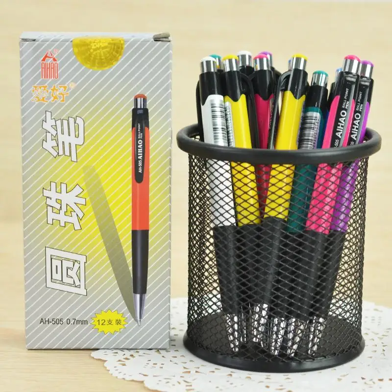 12PCS Retractable Ball Point Pen 0.7mm Colorful Bullet Roller Pen Students Stationary Ballpoint Pen Office Supplies Writing Tool
12PCS Retractable Ball Point Pen 0.7mm Colorful Bullet Roller Pen Students Stationary Ballpoint Pen Office Supplies Writing Tool