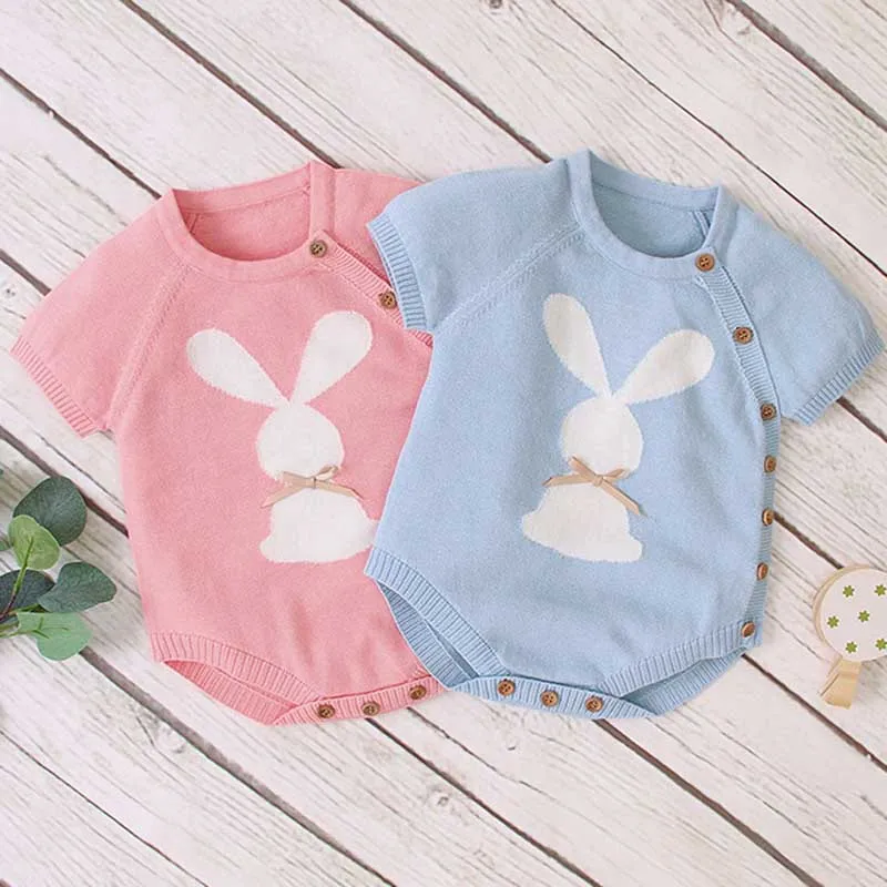 Newborn Baby Bodysuits Rabbit Knit Body Girl Clothes Summer Cotton Short Sleeve Toddler Kids Jumpsuits Baby Boy Clothes
Newborn Baby Bodysuits Rabbit Knit Body Girl Clothes Summer Cotton Short Sleeve Toddler Kids Jumpsuits Baby Boy Clothes