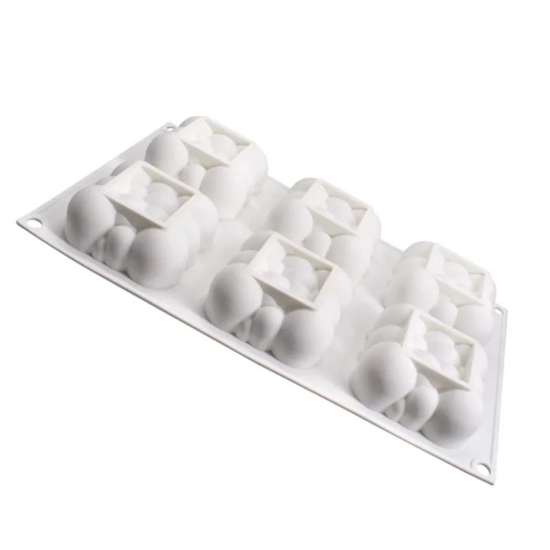 6 Cavities 3D Cloud Cake Mold Silicone Mousse Moulds Square Bubble Molds for Baking Kitchen fondant molds for cake decorating
6 Cavities 3D Cloud Cake Mold Silicone Mousse Moulds Square Bubble Molds for Baking Kitchen fondant molds for cake decorating