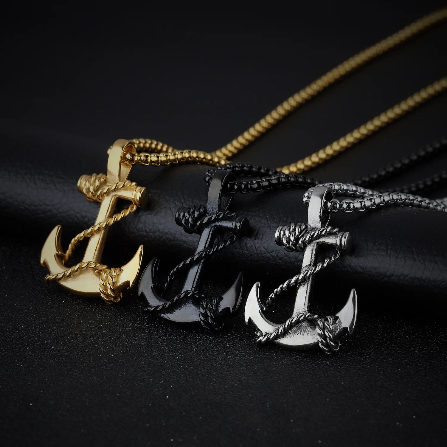 Stainless Steel Sea Anchor Sailor Men Necklaces Chain Pendants Punk Rock Hip Hop Unique for Male Boy Fashion Jewelry Gift
Stainless Steel Sea Anchor Sailor Men Necklaces Chain Pendants Punk Rock Hip Hop Unique for Male Boy Fashion Jewelry Gift
