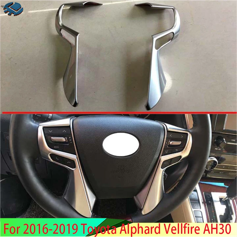 For 2015-2019 Toyota Alphard Vellfire AH30 Car ABS Chrome Steering Wheel Panel Cover Bezel Trim Insert Badge Molding Garnish
For 2015-2019 Toyota Alphard Vellfire AH30 Car ABS Chrome Steering Wheel Panel Cover Bezel Trim Insert Badge Molding Garnish