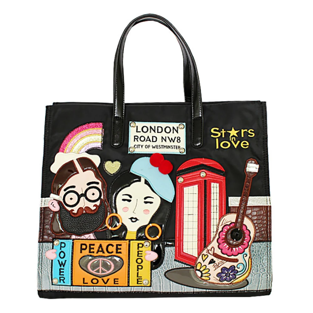Luxury Women's Handbags For Female Large Capacity Tote Bags Ladies Cartoon Appliques Shoulder Bag Travel Packs High Quality 2021
Luxury Women's Handbags For Female Large Capacity Tote Bags Ladies Cartoon Appliques Shoulder Bag Travel Packs High Quality 2021