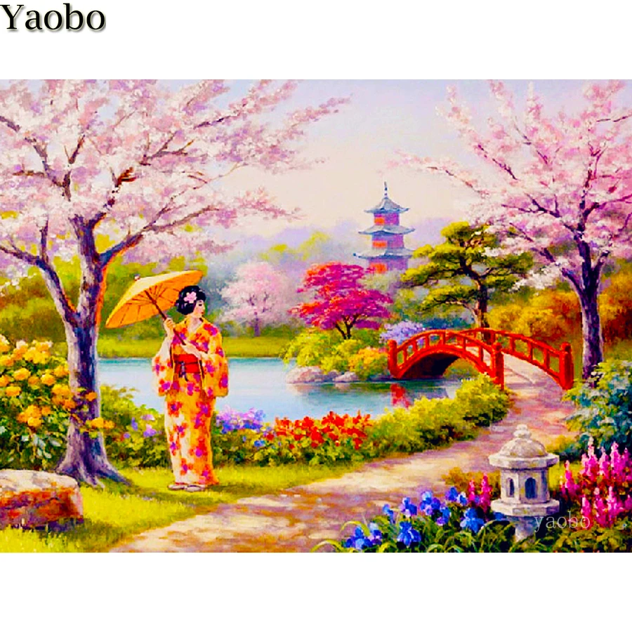 5D diamond painting full drill square round diamond embroidery Japanese woman garden spring scenery puzzle home decoration gift
5D diamond painting full drill square round diamond embroidery Japanese woman garden spring scenery puzzle home decoration gift