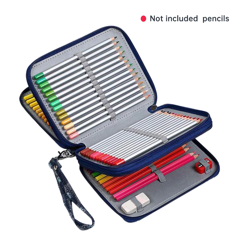78 Slots Universal Home School Polyester Storage Organizer 3 Compartments Pen Bag With Handle Strap Pencil Case Large Capacity
78 Slots Universal Home School Polyester Storage Organizer 3 Compartments Pen Bag With Handle Strap Pencil Case Large Capacity
