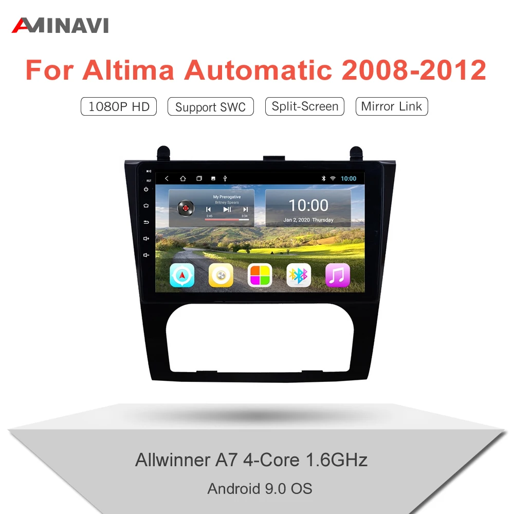 Автоматический автомобильный радиоприемник для Nissan Altima 2008-2012, 9/10 "HD GPS, автомобильный мультимедийный плеер, стерео MP5 Bluetooth с камерой Wi-Fi
Автоматический автомобильный радиоприемник для Nissan Altima 2008-2012, 9/10 "HD GPS, автомобильный мультимедийный плеер, стерео MP5 Bluetooth с камерой Wi-Fi