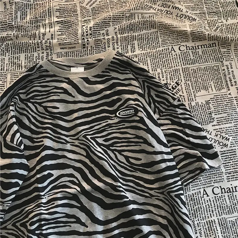 2021 Summer New Cotton Zebra Print Short-sleeved t- shirt Female Korean Version Loose Tide Student Round Neck Top
2021 Summer New Cotton Zebra Print Short-sleeved t- shirt Female Korean Version Loose Tide Student Round Neck Top