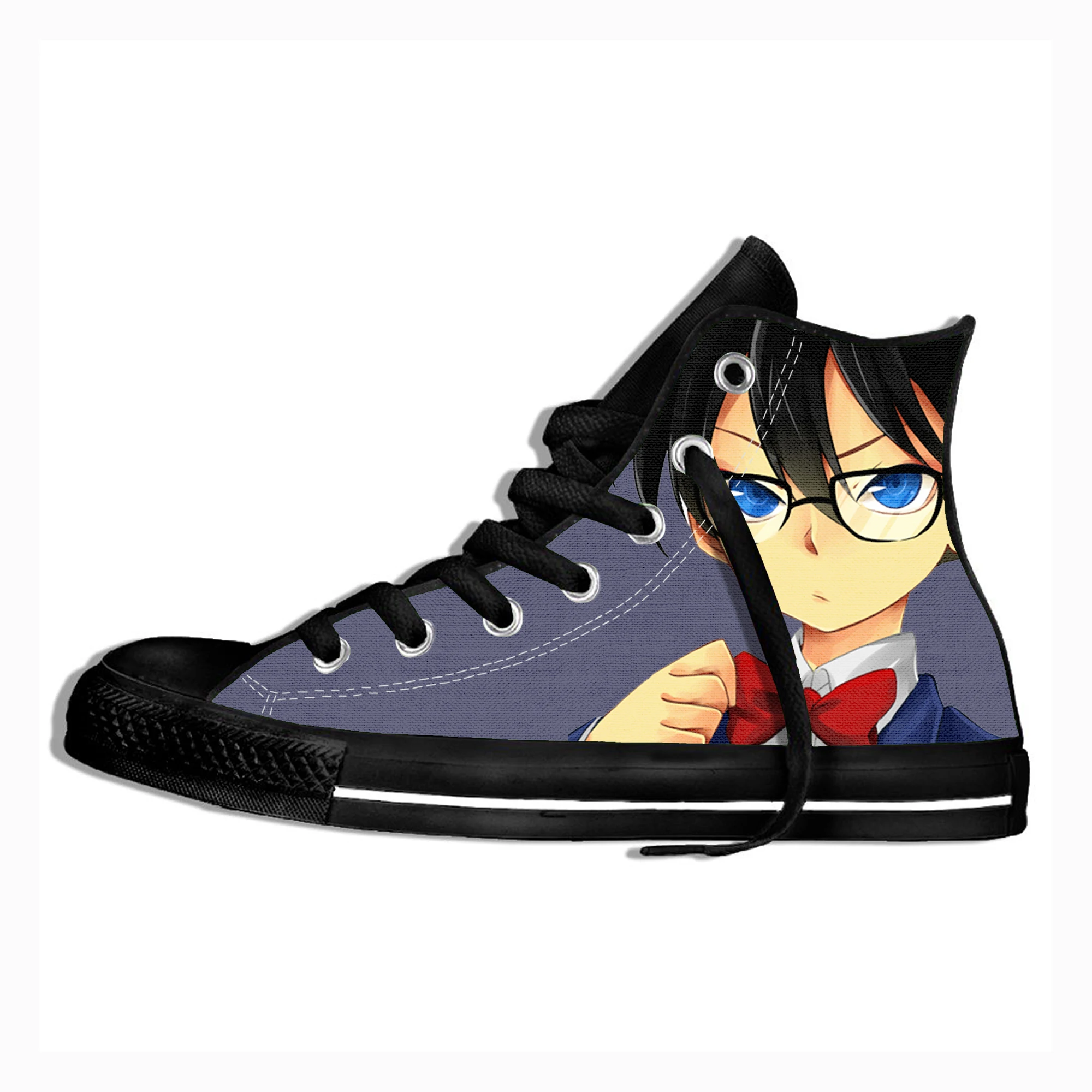 Detective Conan High-top Women Canvas Shoes High Quality Men Women Casual Shoes Canvas Rubber Female Flat Shoes
Detective Conan High-top Women Canvas Shoes High Quality Men Women Casual Shoes Canvas Rubber Female Flat Shoes