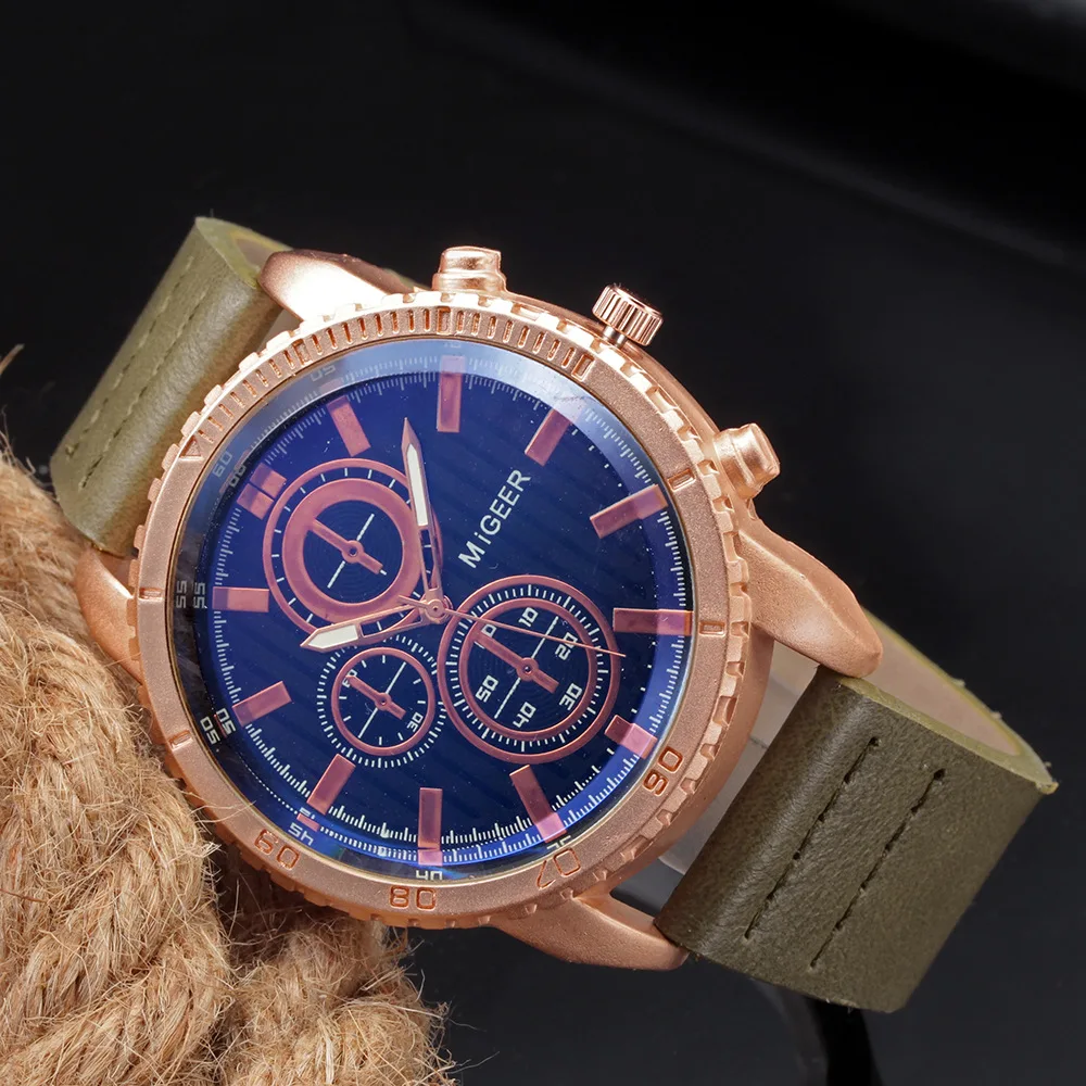 2021 New Watch Men's Belt Quartz Watch MIGEER Geneva Explosion Business Watch Factory Wholesale Luxury Watch Gold Watch Men
2021 New Watch Men's Belt Quartz Watch MIGEER Geneva Explosion Business Watch Factory Wholesale Luxury Watch Gold Watch Men