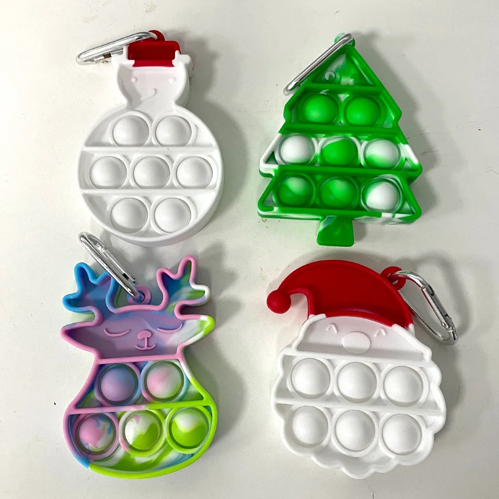 2021 Christmas Keychain Ghost Santa Claus Pop Bubbles Fidget Toys for Kids Anti Stress Relief Toy Adults Halloween Sensory Adhd
2021 Christmas Keychain Ghost Santa Claus Pop Bubbles Fidget Toys for Kids Anti Stress Relief Toy Adults Halloween Sensory Adhd