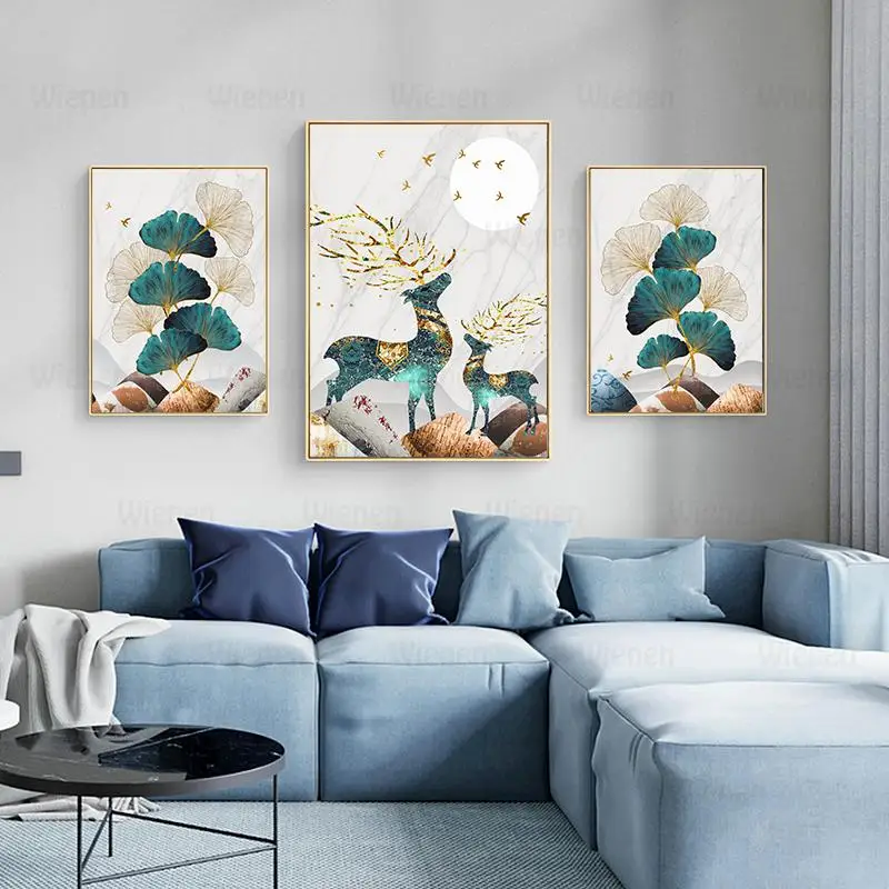 Modern Nordic Abstract Landscape Poster Printing Gold Elk Leaf Living Room Bedroom Background Home Decoration Canvas Wall Art
Modern Nordic Abstract Landscape Poster Printing Gold Elk Leaf Living Room Bedroom Background Home Decoration Canvas Wall Art