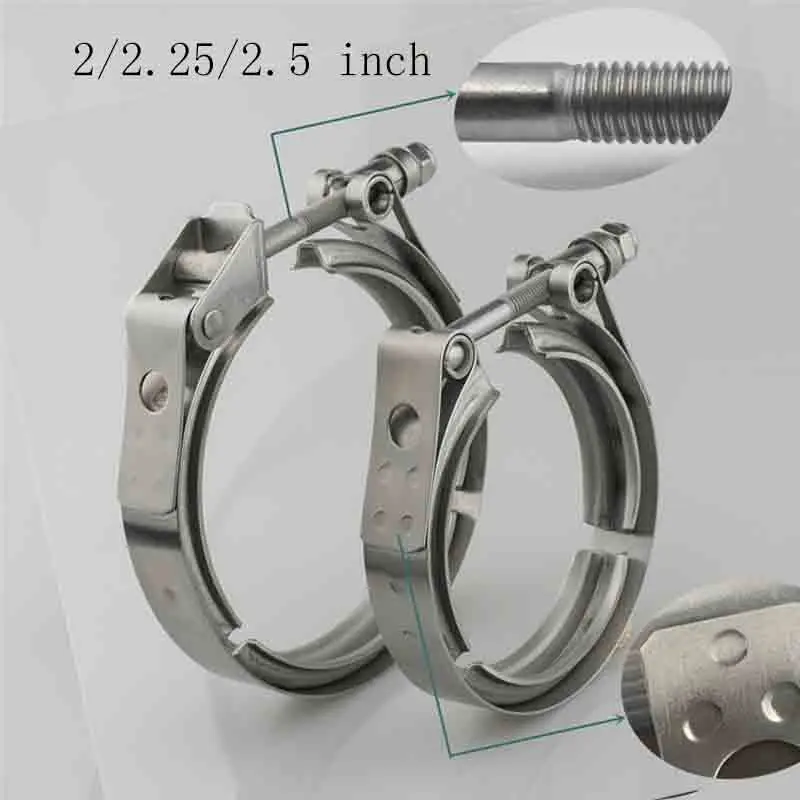 V band Clamp Universal Stainless steel 2/2.25/2.5 inch exhaust downpipe V band clamp clip High Quality
V band Clamp Universal Stainless steel 2/2.25/2.5 inch exhaust downpipe V band clamp clip High Quality