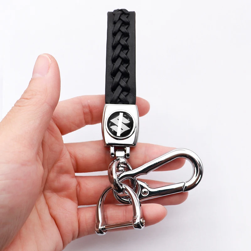 Car Accessories 3D Metal Leather Braided rope brand Logo Key Chain Key Ring For SUZUKI- CELERIO Spacia Baleno SX4 VITARA Jimny
Car Accessories 3D Metal Leather Braided rope brand Logo Key Chain Key Ring For SUZUKI- CELERIO Spacia Baleno SX4 VITARA Jimny