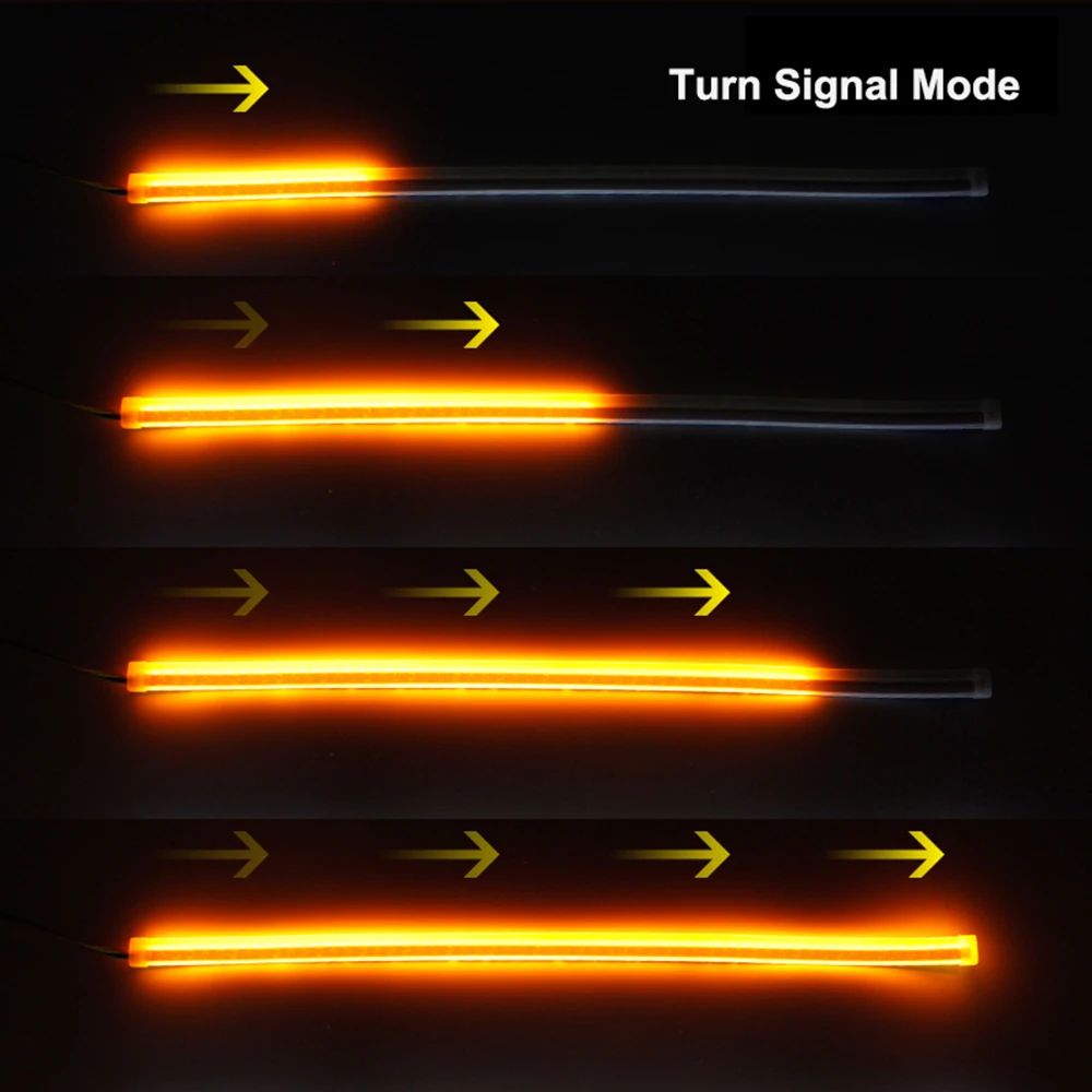 2pcs Car Sequential Flowing RGB Daytime Running Light Waterproof DRL Multicolor LED Light Strip Turn Signal Lights For Headlight
2pcs Car Sequential Flowing RGB Daytime Running Light Waterproof DRL Multicolor LED Light Strip Turn Signal Lights For Headlight