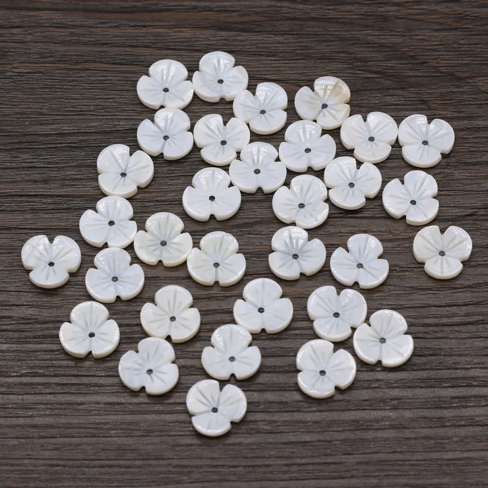 10pcs Natural White Shell Charms Carved Three Petal Flower Loose Beads for Jewelry Making DIY Crafts Brooch Earrings Accessories
10pcs Natural White Shell Charms Carved Three Petal Flower Loose Beads for Jewelry Making DIY Crafts Brooch Earrings Accessories