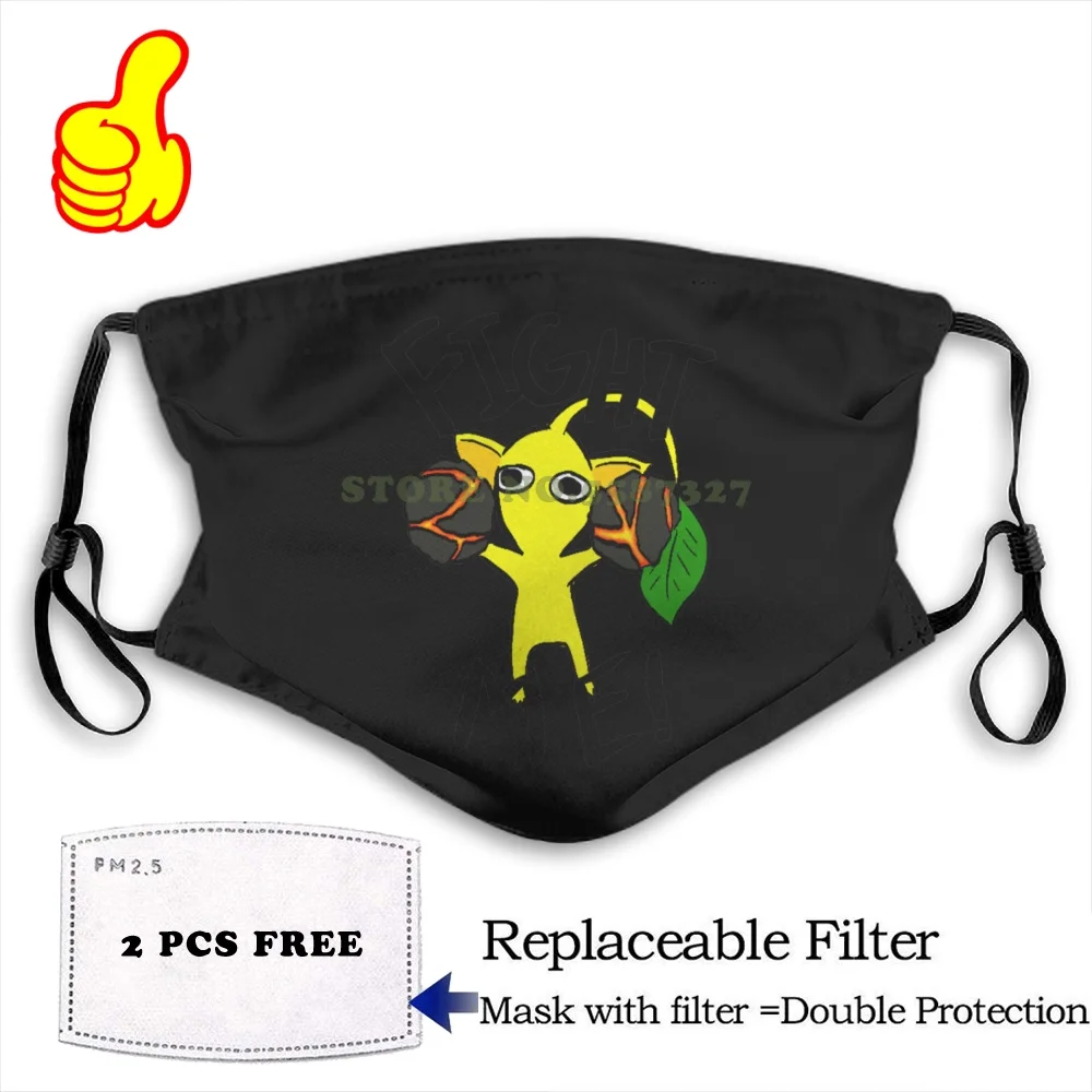 Face Mask Fight Me! ( Yellow Pikmin ) Anti Dust with filter for men women kids girl boy teens Washable black masks
Face Mask Fight Me! ( Yellow Pikmin ) Anti Dust with filter for men women kids girl boy teens Washable black masks