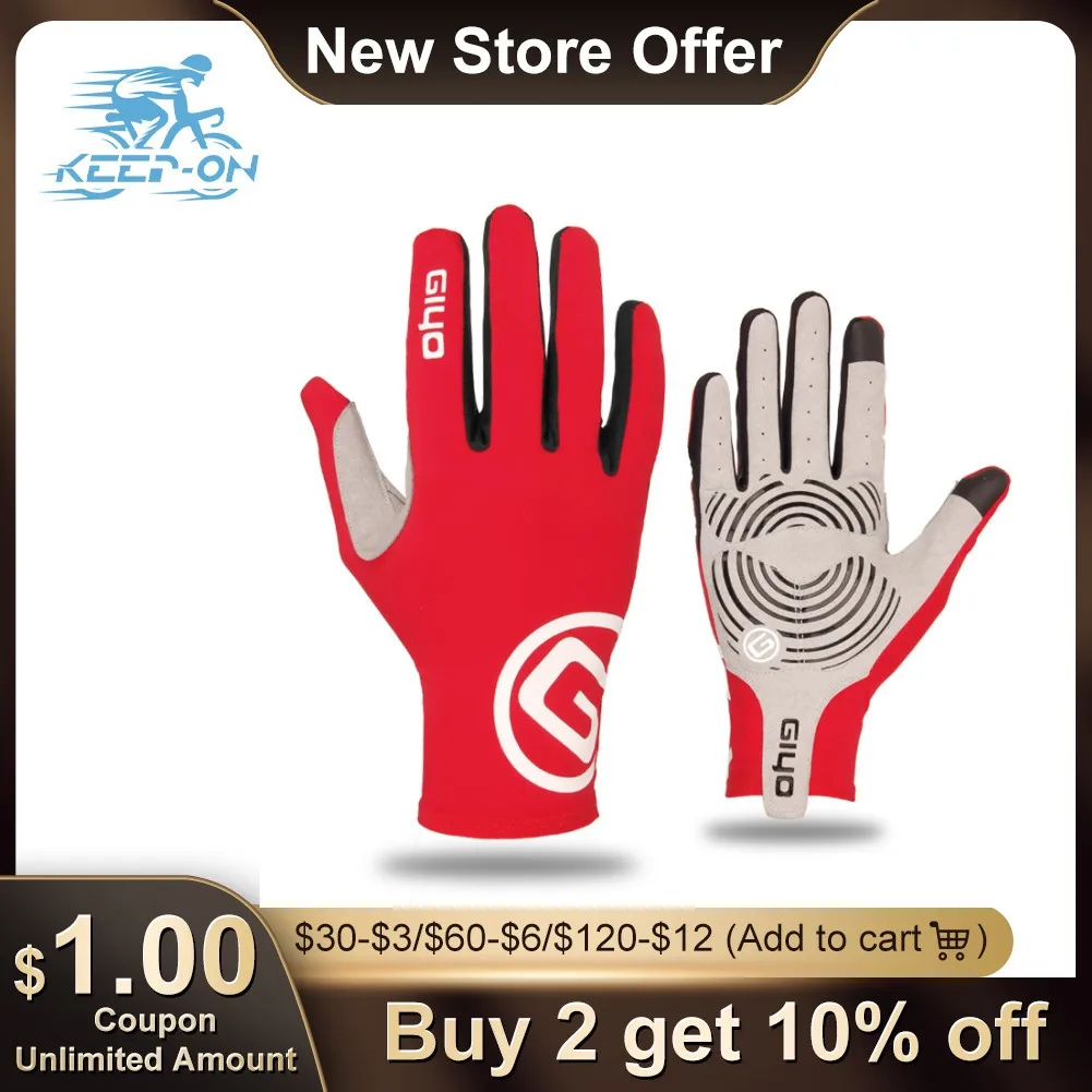GIYO Touch Screen Long Full Fingers Gel Sports Cycling Gloves MTB Road Bike Riding Racing Gloves Women Men Bicycle Gloves
GIYO Touch Screen Long Full Fingers Gel Sports Cycling Gloves MTB Road Bike Riding Racing Gloves Women Men Bicycle Gloves