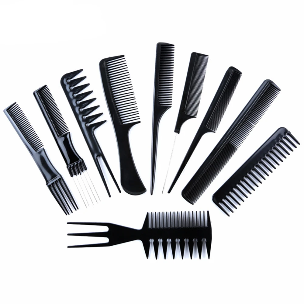 10pcs/set Professional Hairdressing Comb Anti Static Plastic Hair Cutting Comb Wide Tooth Hairbrush Barber Salon Styling Combs
10pcs/set Professional Hairdressing Comb Anti Static Plastic Hair Cutting Comb Wide Tooth Hairbrush Barber Salon Styling Combs